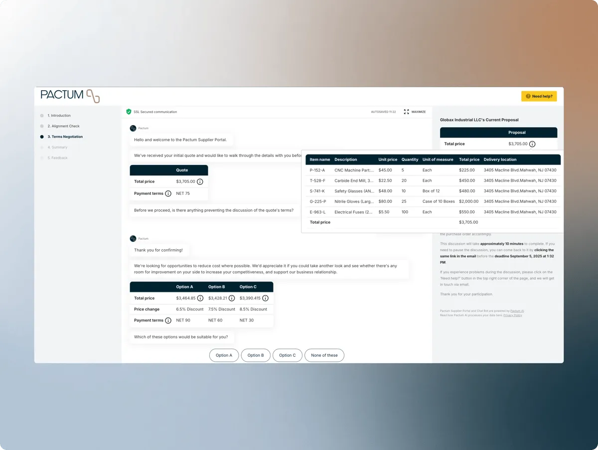 Requisition Negotiation Agent